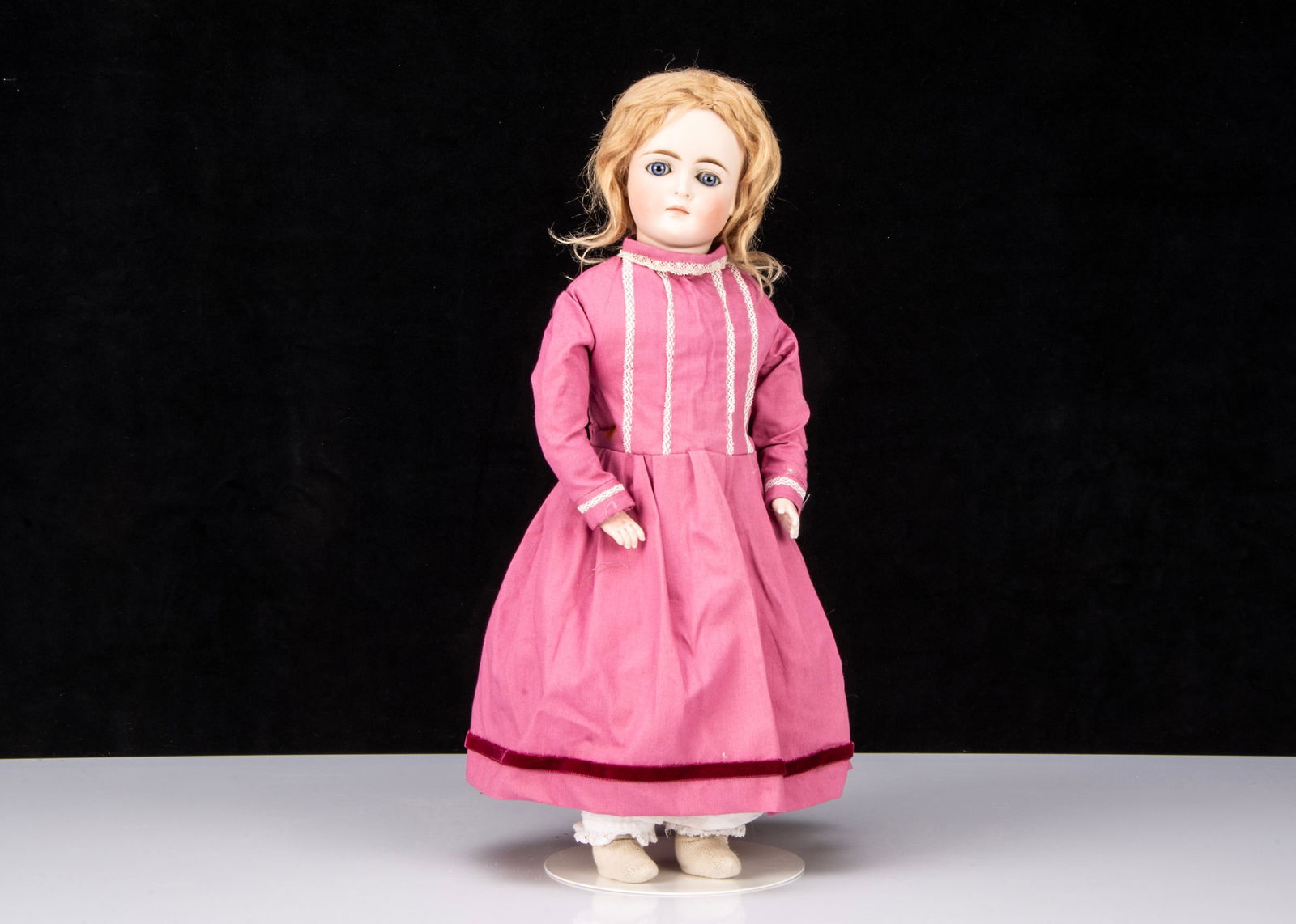 A German bisque 182 swivel shoulder-head doll, (1 of 2)