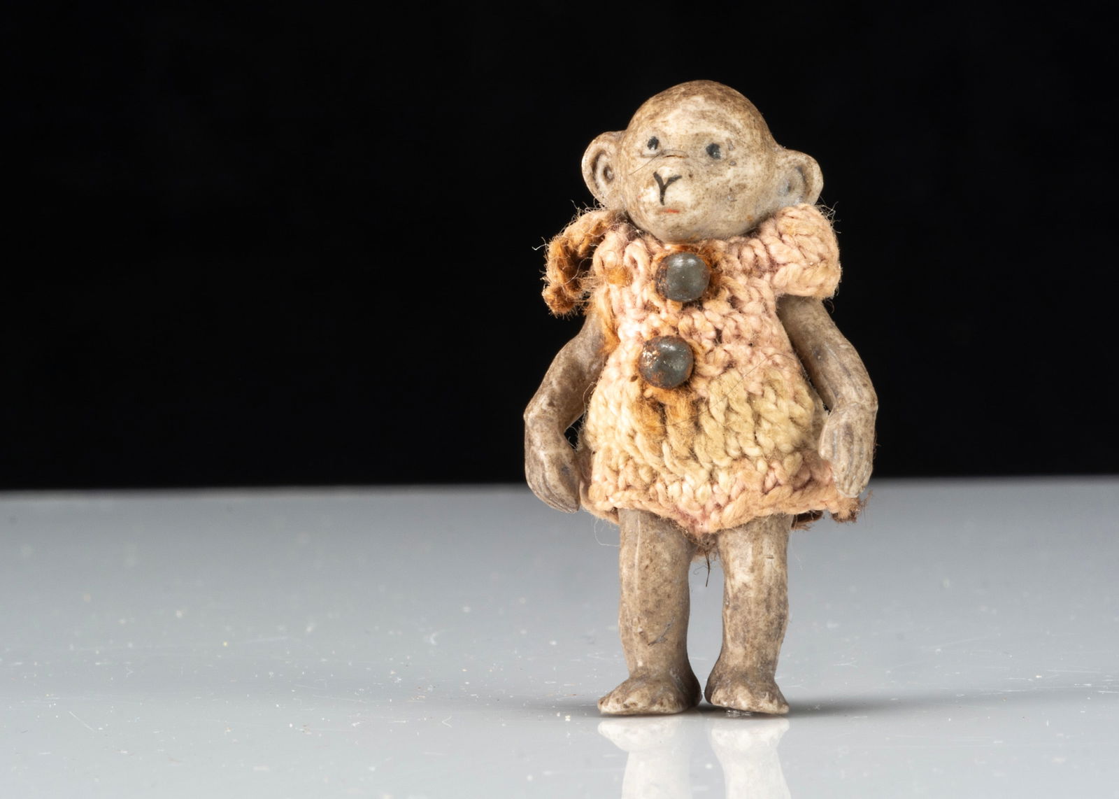 A Hertwig all-bisque dolls’ house monkey boy doll, (1 of 1)