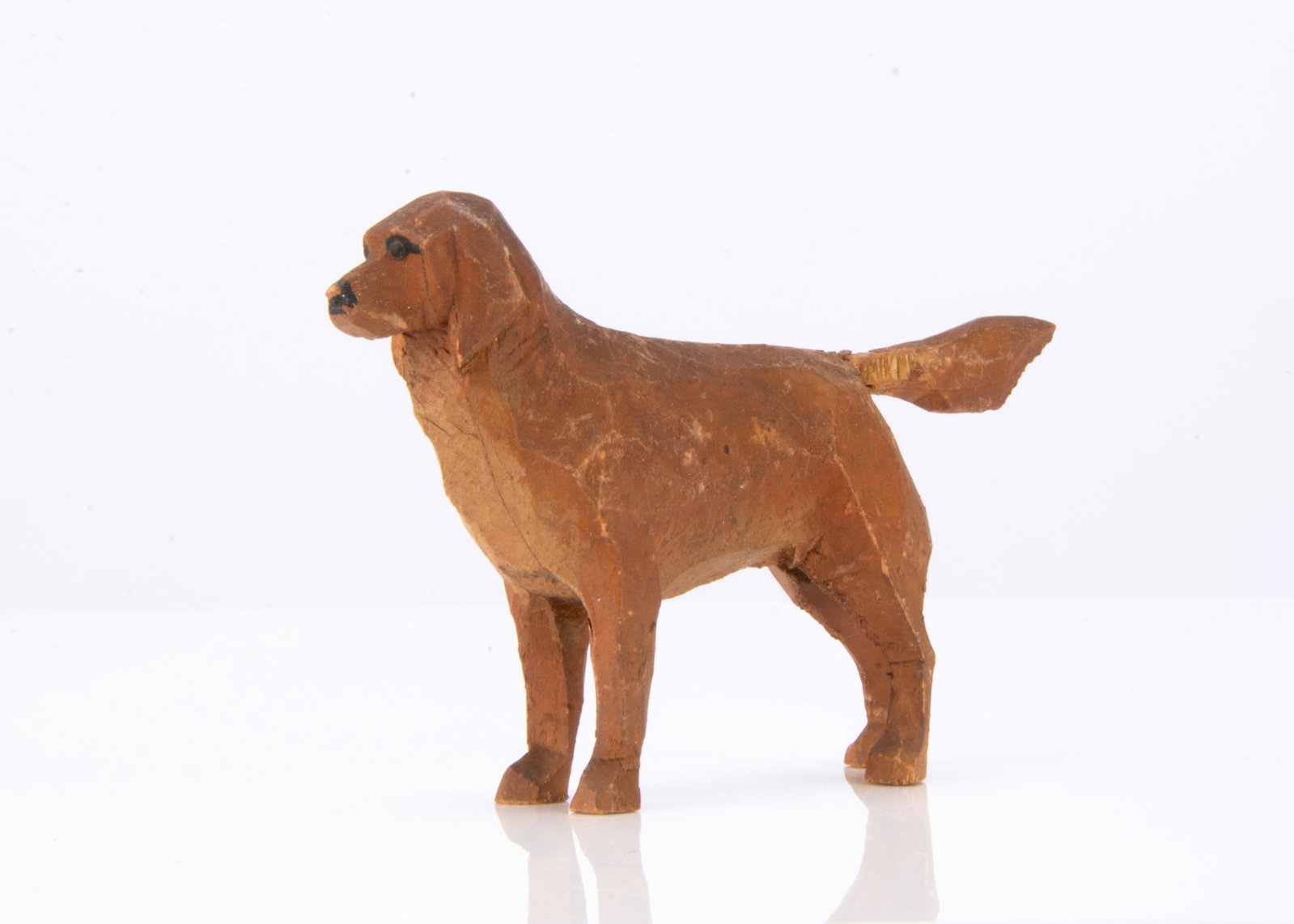 A Forest Toy of Brockenhurst Golden Retriever dog,: A Forest Toy of Brockenhurst Golden Retriever dog, wooden painted brown and light brown ó3 æin. (9.5cm.) long