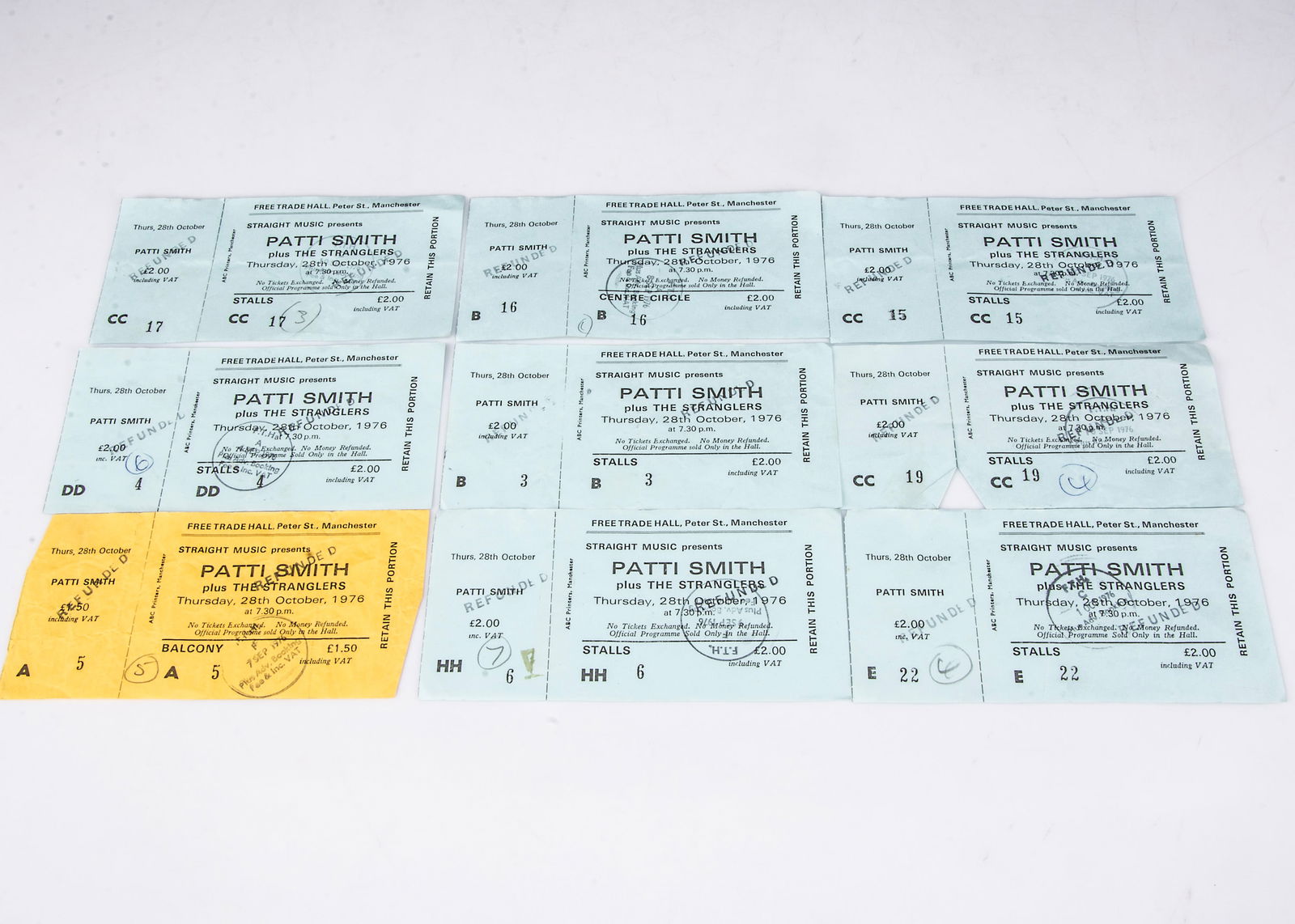 Patti Smith / Stranglers Concert Tickets, (1 of 1)