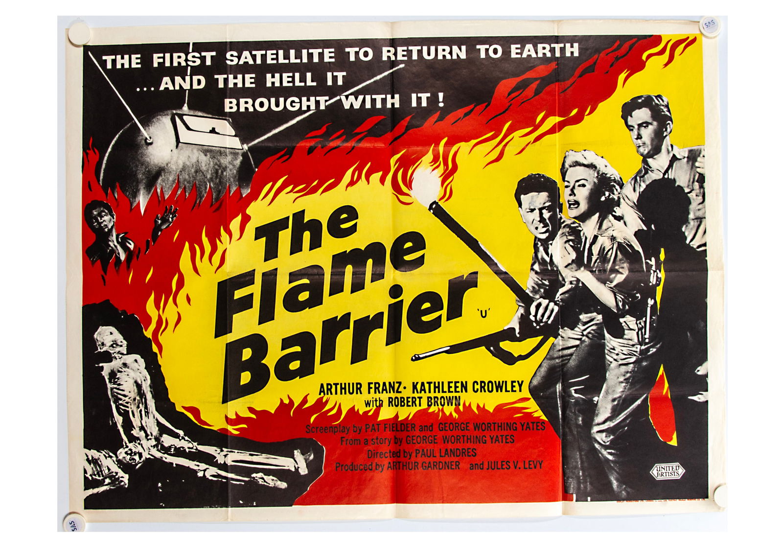 The Flame Barrier (1958) Quad Poster, (1 of 1)