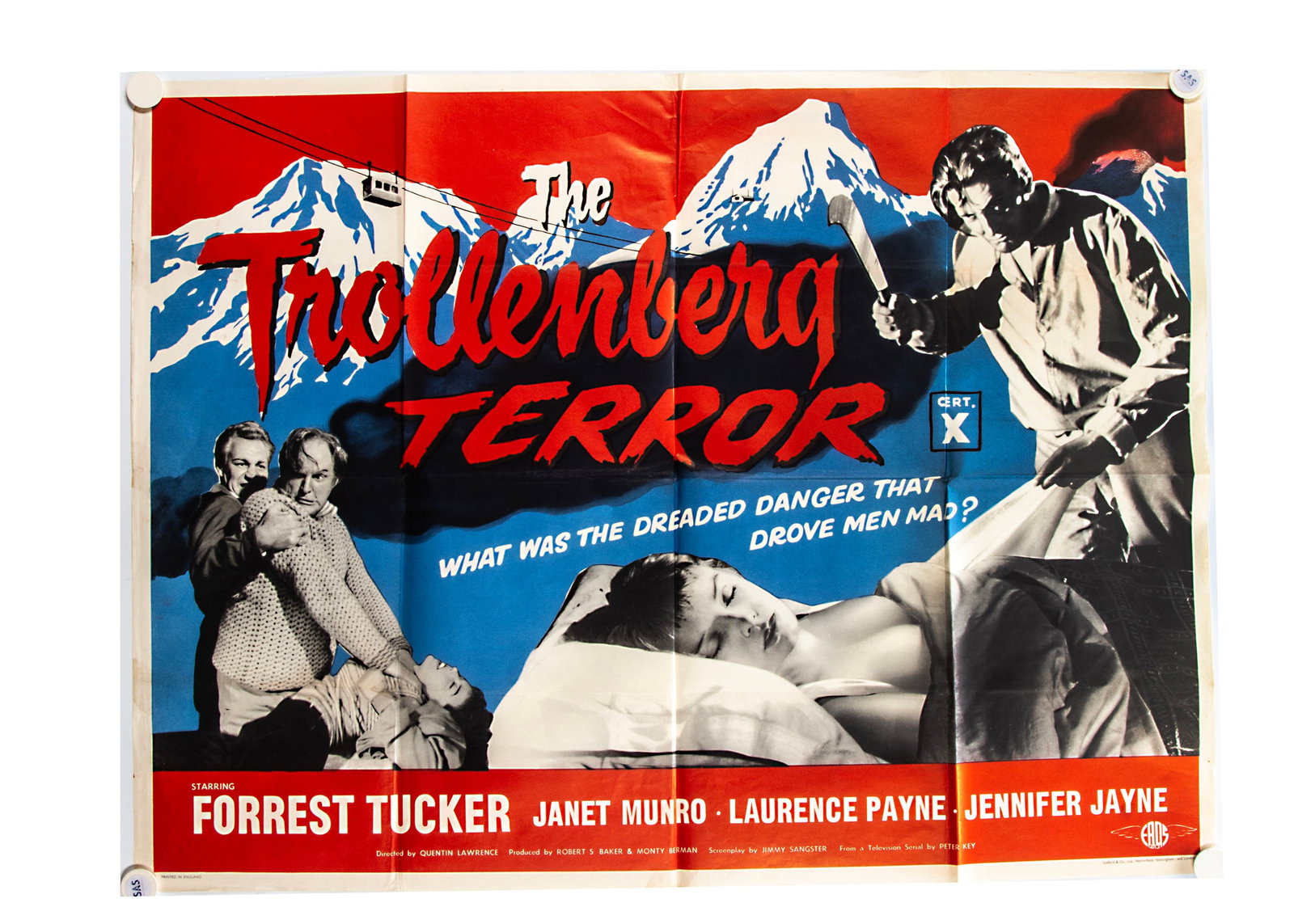 The Trollenberg Terror (Crawling Eyes) (1958) Quad Poster, (1 of 1)