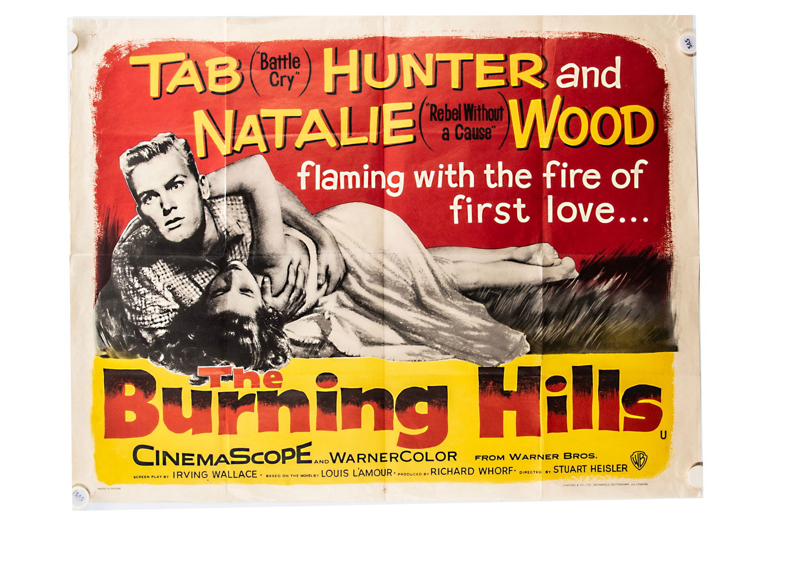 The Burning Hills (1957) Quad Poster, (1 of 1)