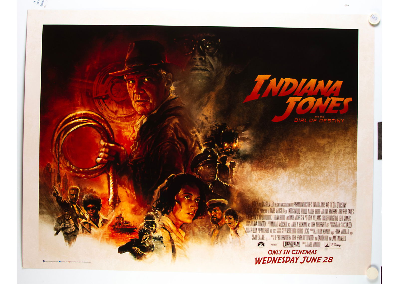 Indiana Jones and The Dial Of Destiny (2023) Quad Posters, (1 of 1)