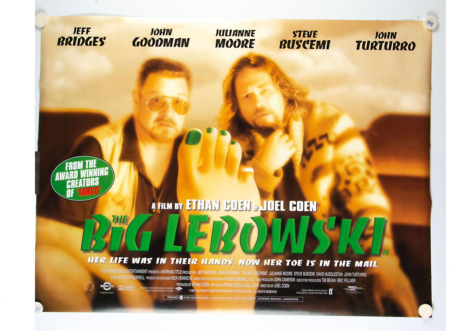 The Big Lebowski (1998) Quad Poster, (1 of 1)