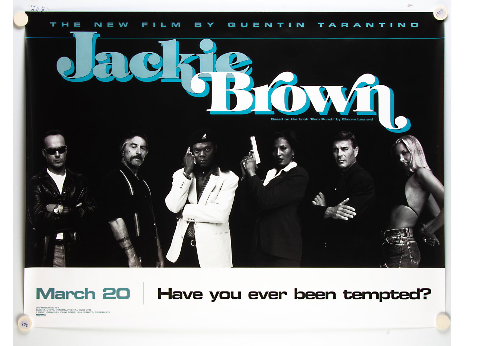 Jackie Brown (1998) Quad Poster, (1 of 1)