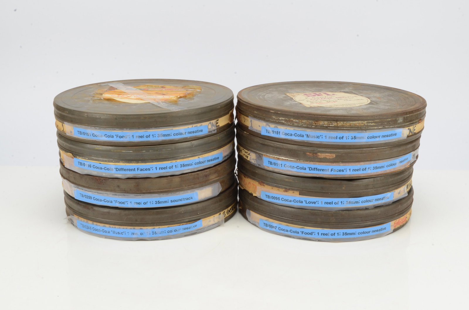 Coca-Cola / Coke Commercials / 35mm Films,: Coca-Cola / Coke Commercials / 35mm Films, eight Chinese and Malay Coca-Cola short Commercials all with detailed notes (1970s) 35mm colour negative separate optical soundtracks with one only soundtrac