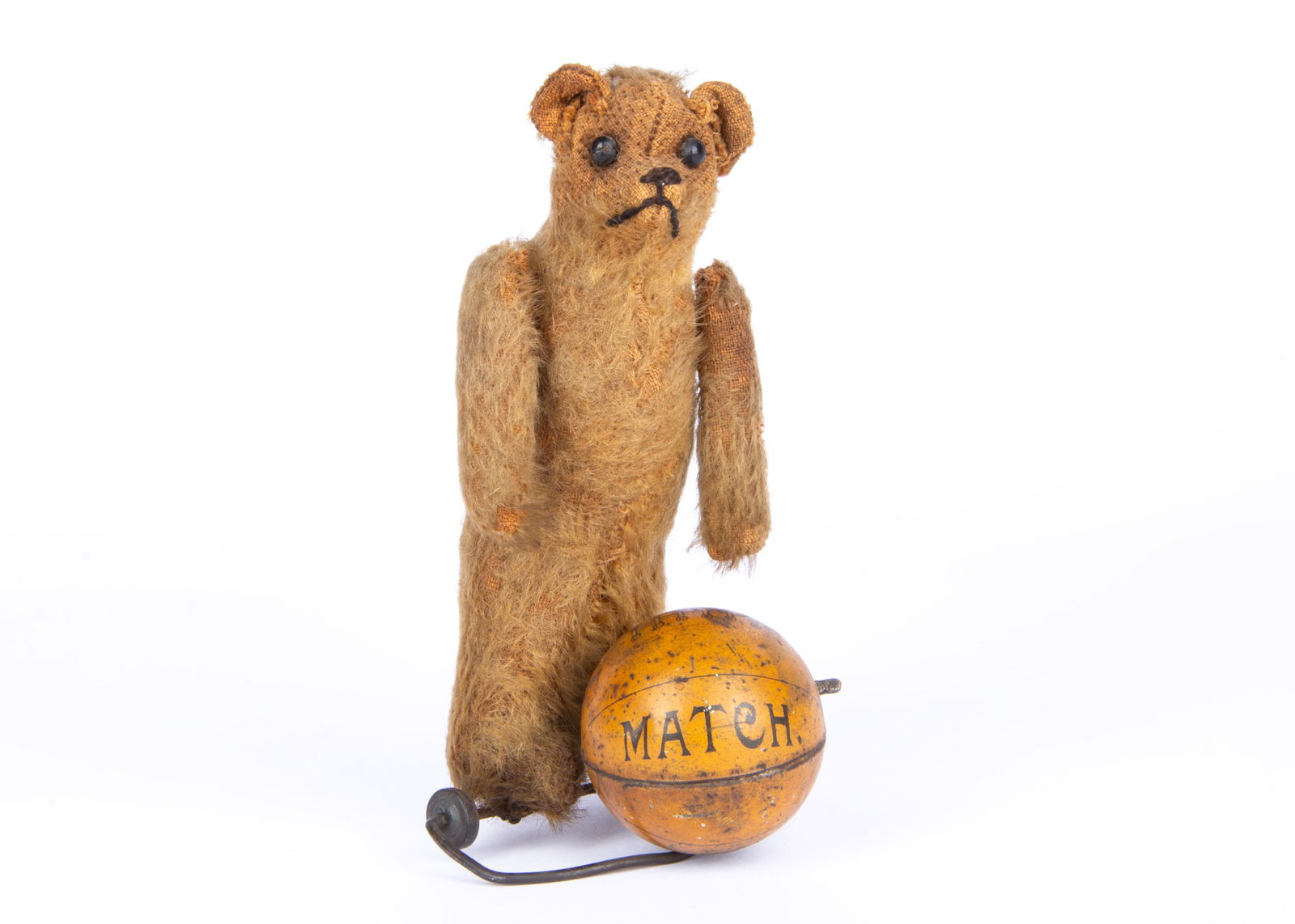 A rare Schuco clockwork football playing Teddy Bear, 1920s, (1 of 3)