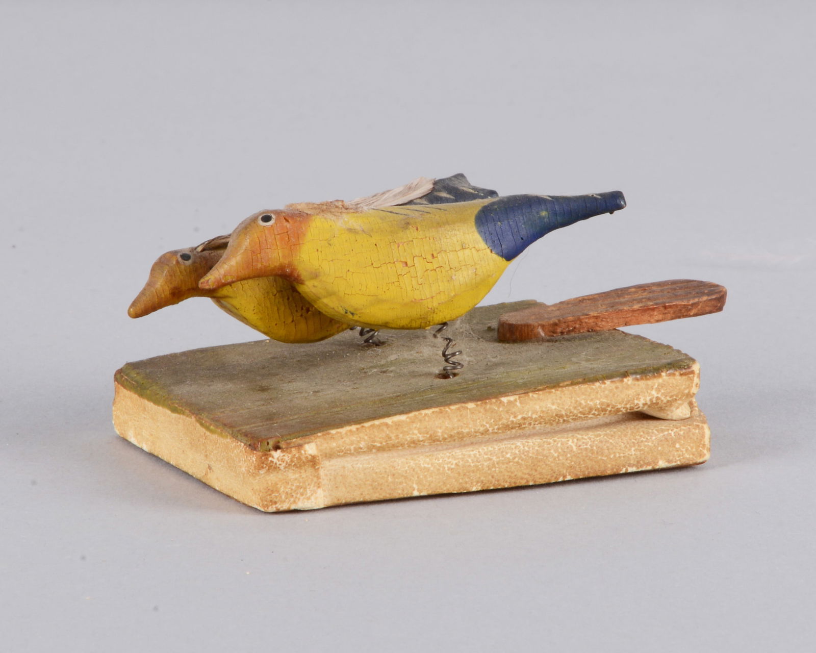 An 19th century Thüringen bird squeak toy, (1 of 5)