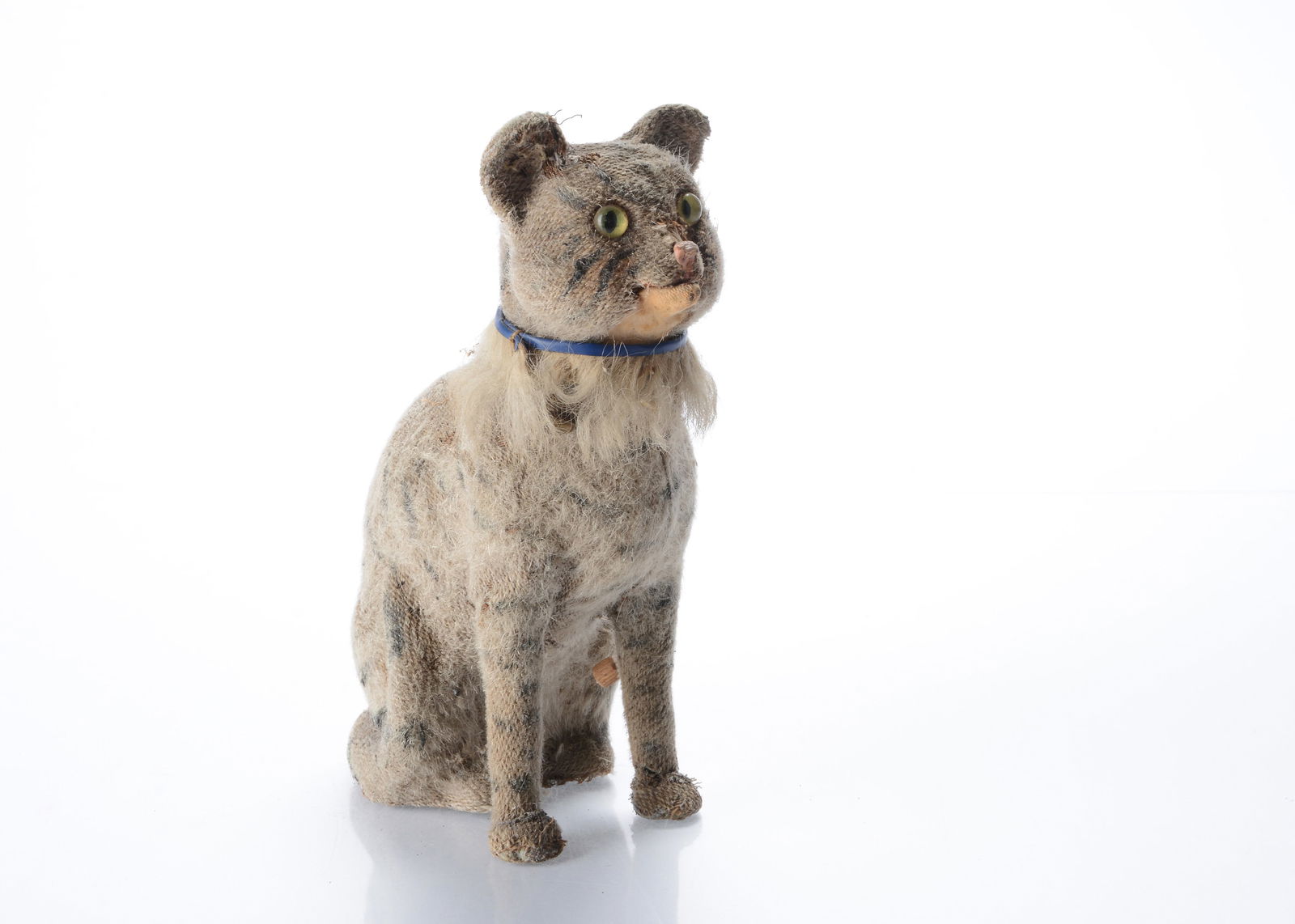 A late 19th century seated cat toy, (1 of 2)