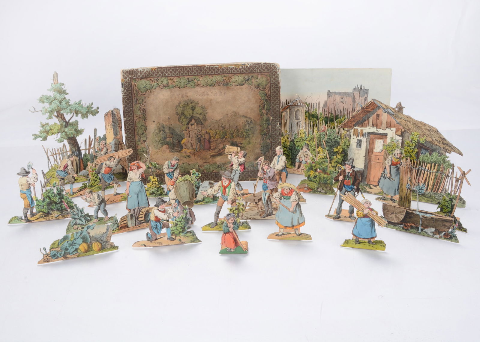 A mid 19th century Mathäus Trentsensky (Vienna) hand coloured printed and cut out card ‘ (1 of 1)