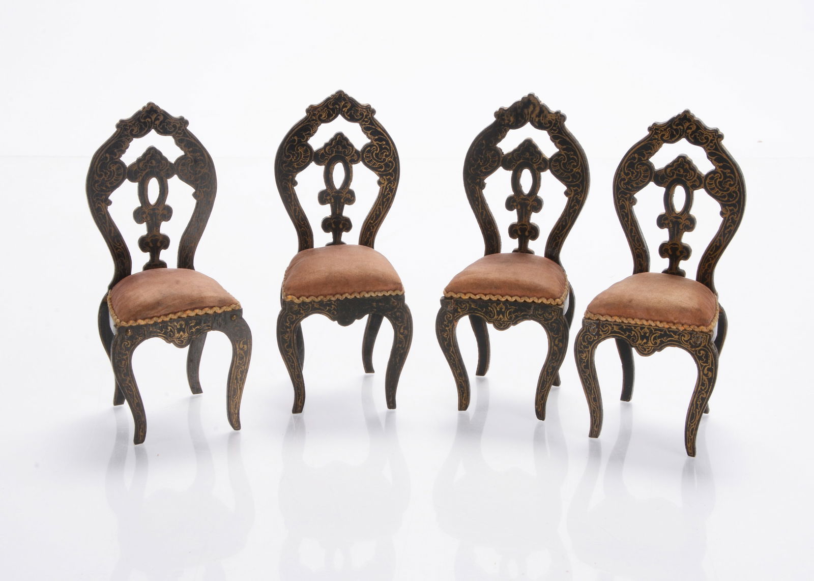 Four Waltershausen dolls’ house chairs, (1 of 1)