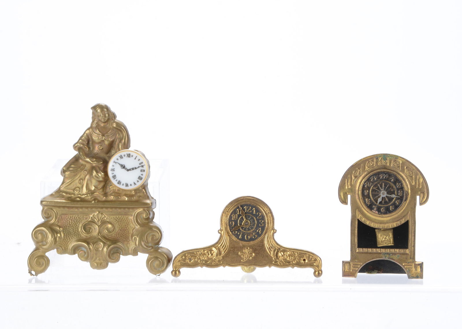 Three dolls’ house clocks, (1 of 1)