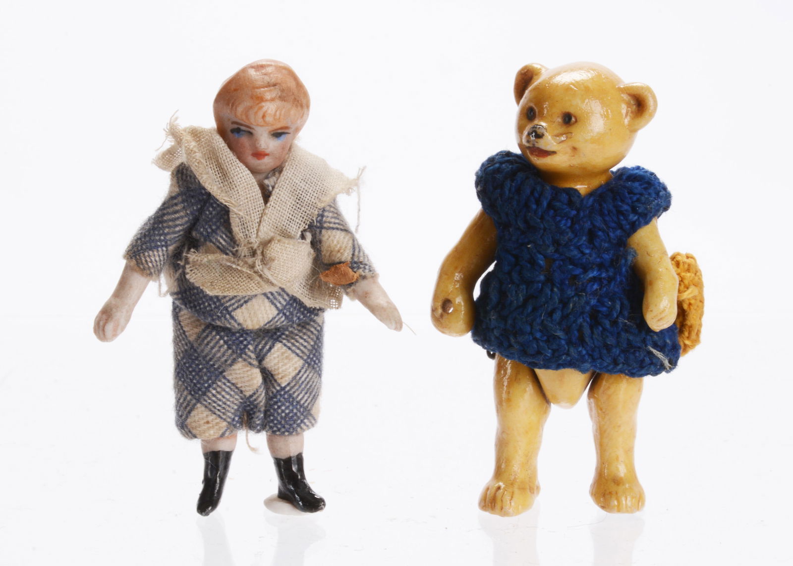 A Hertwig bisque Teddy Bear dolls’ house doll, (1 of 1)