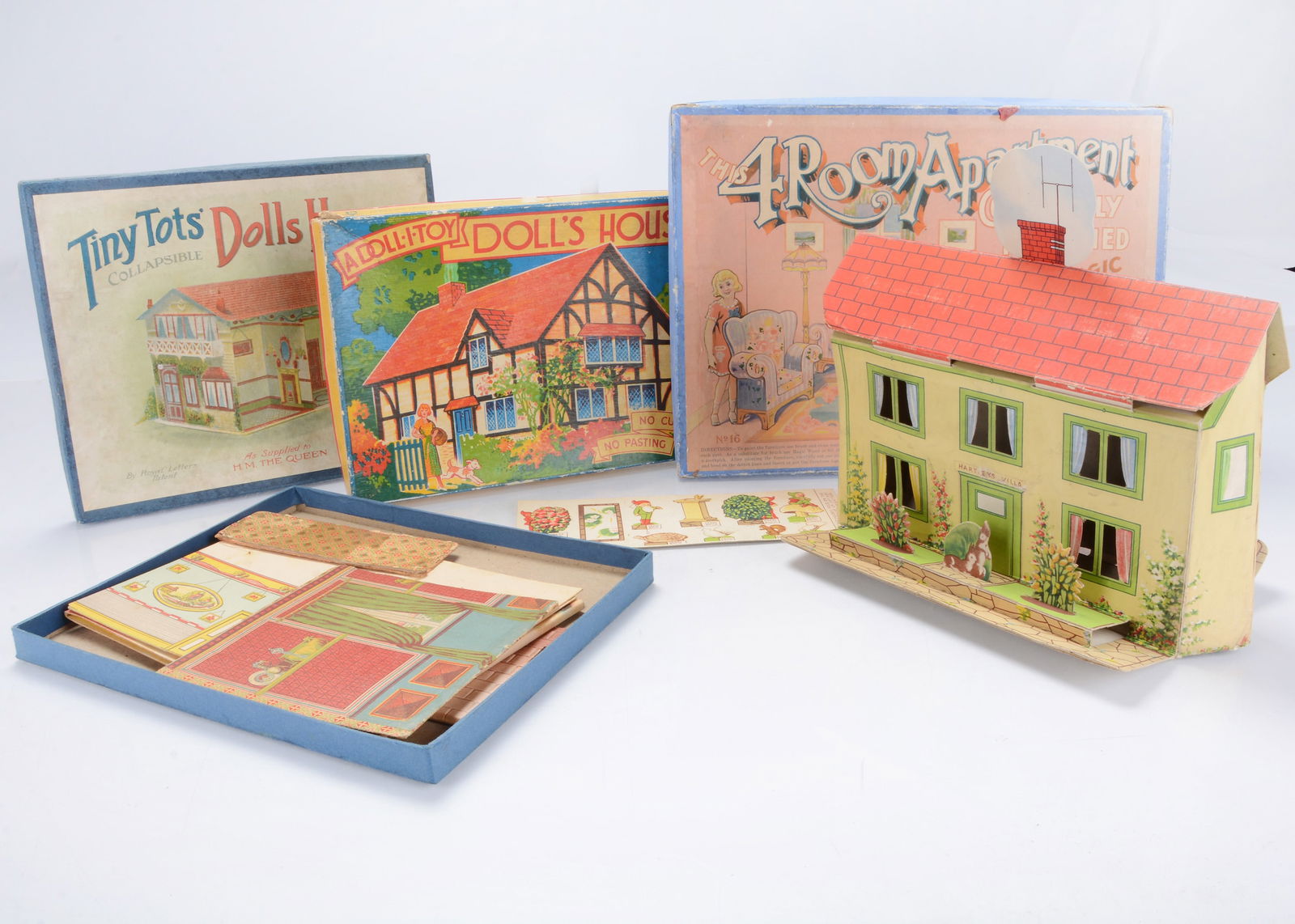 Various card dolls’ houses, (1 of 1)