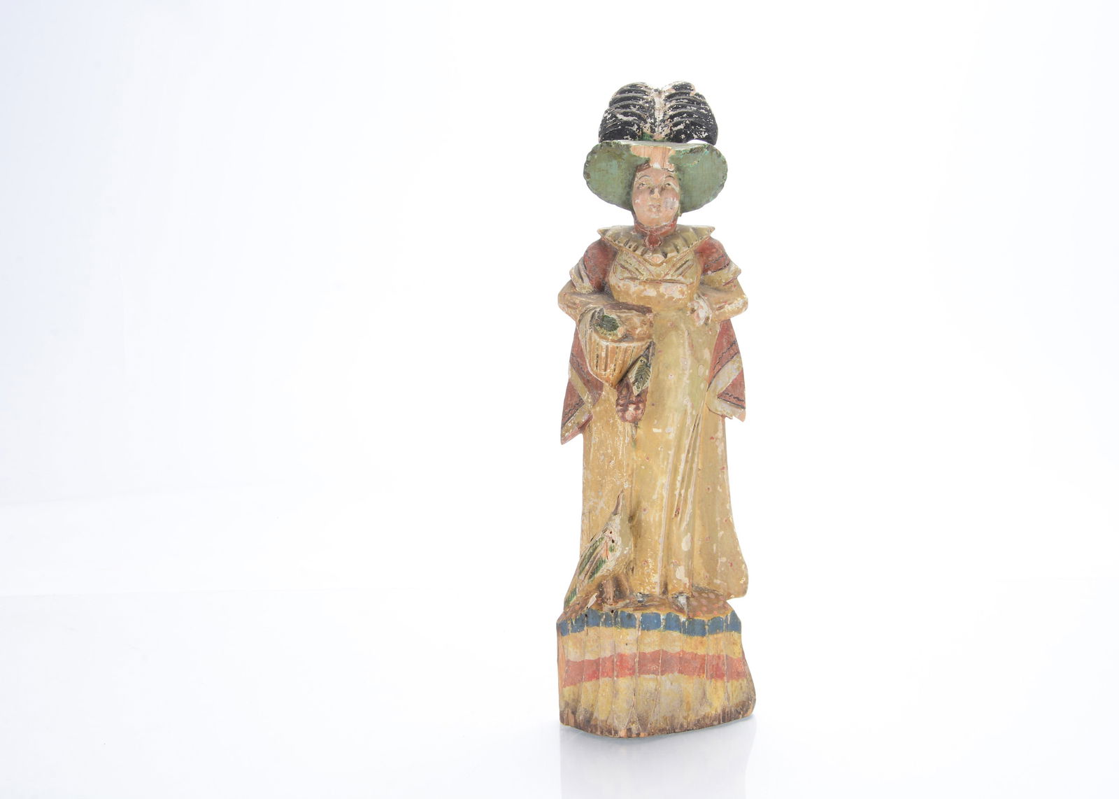 A rare early 19th century Sergiev Posad large trihedrial doll, (1 of 2)