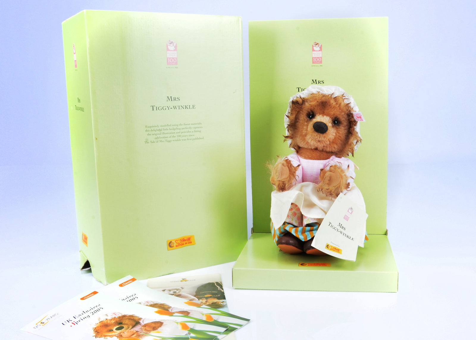 A Steiff limited edition Beatrix Potter Mrs Tiggy-Winkle, (1 of 1)