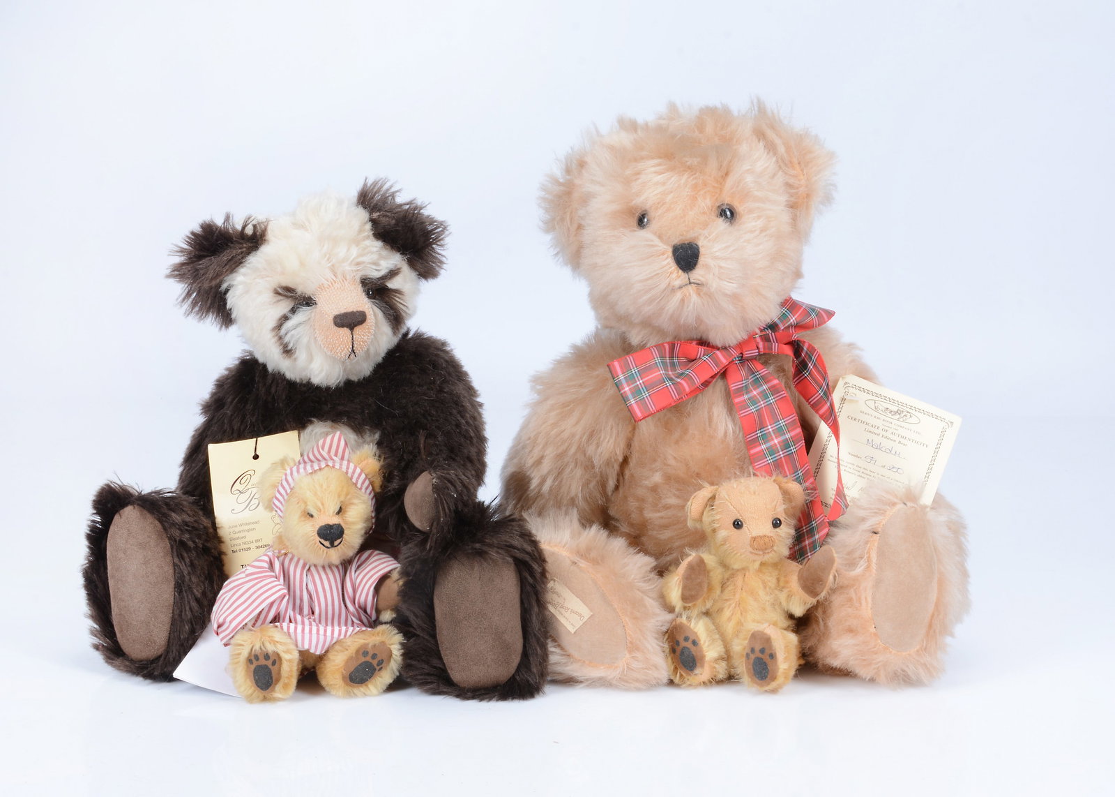 Four artist and collectors teddy bears, (1 of 1)