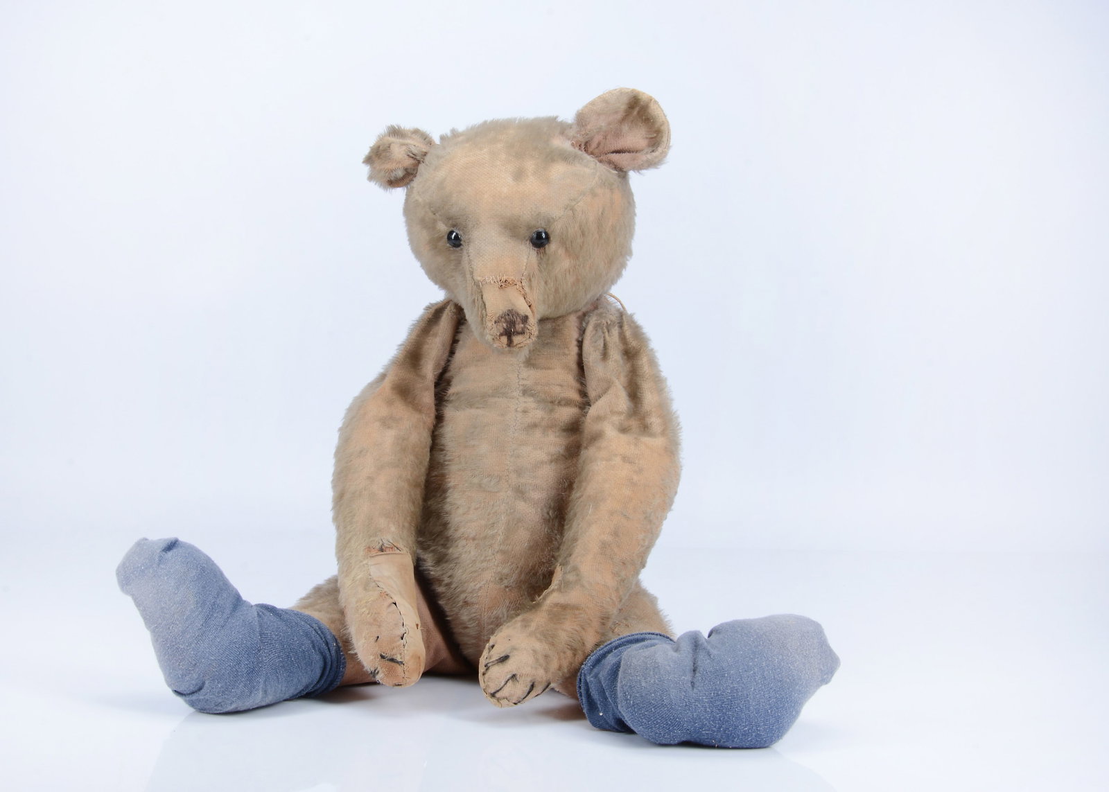 Albert, a large 1910s German teddy bear, (1 of 3)