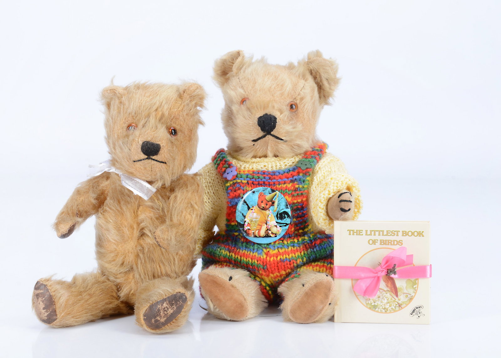 Two small post-war Chiltern Hugmee teddy bears, (1 of 1)