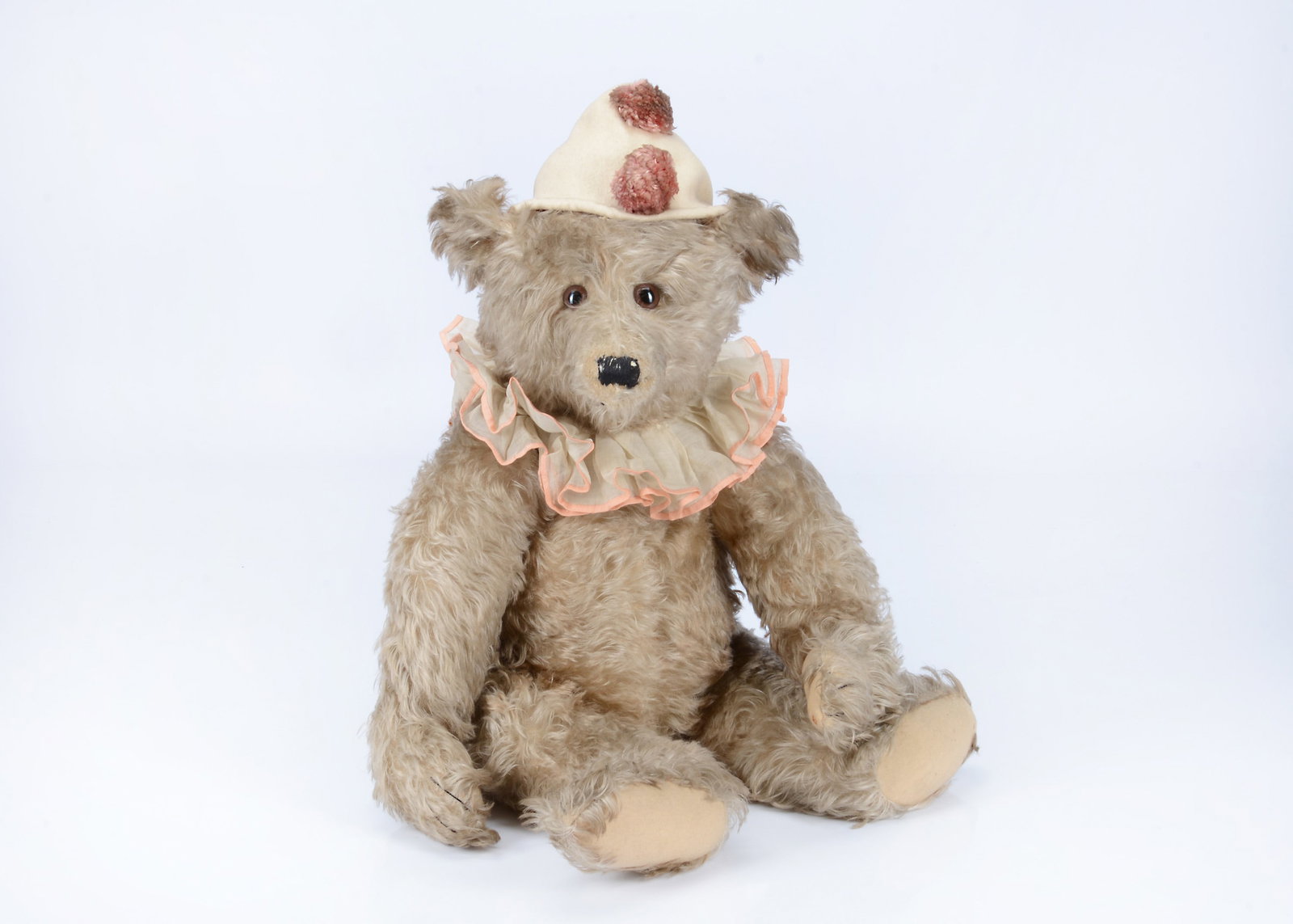 A rare large Steiff brown tipped mohair Teddy Clown bear, with provenance circa 1927, - 6