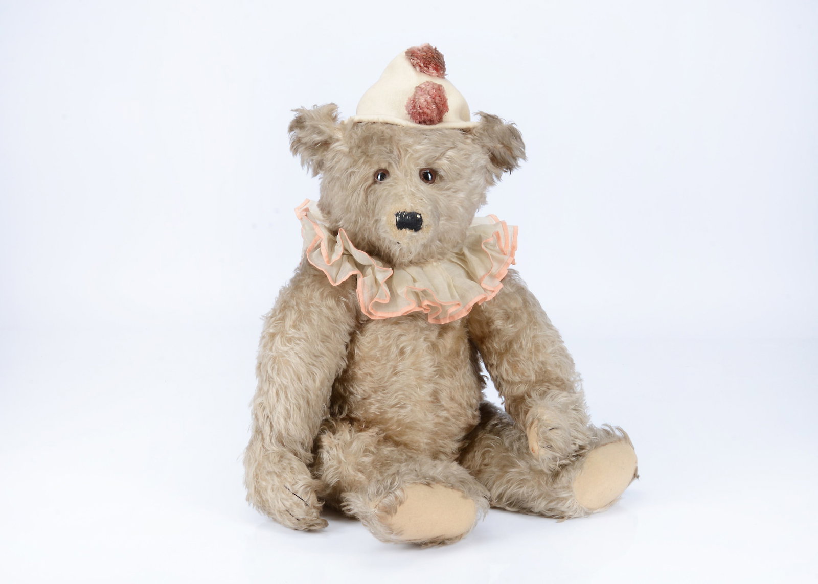 A rare large Steiff brown tipped mohair Teddy Clown bear, with provenance circa 1927, - 7