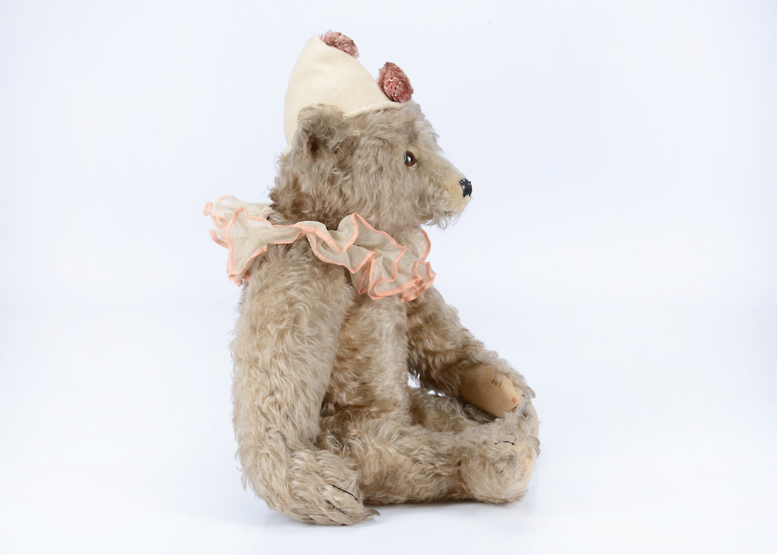 A rare large Steiff brown tipped mohair Teddy Clown bear, with provenance circa 1927, - 8