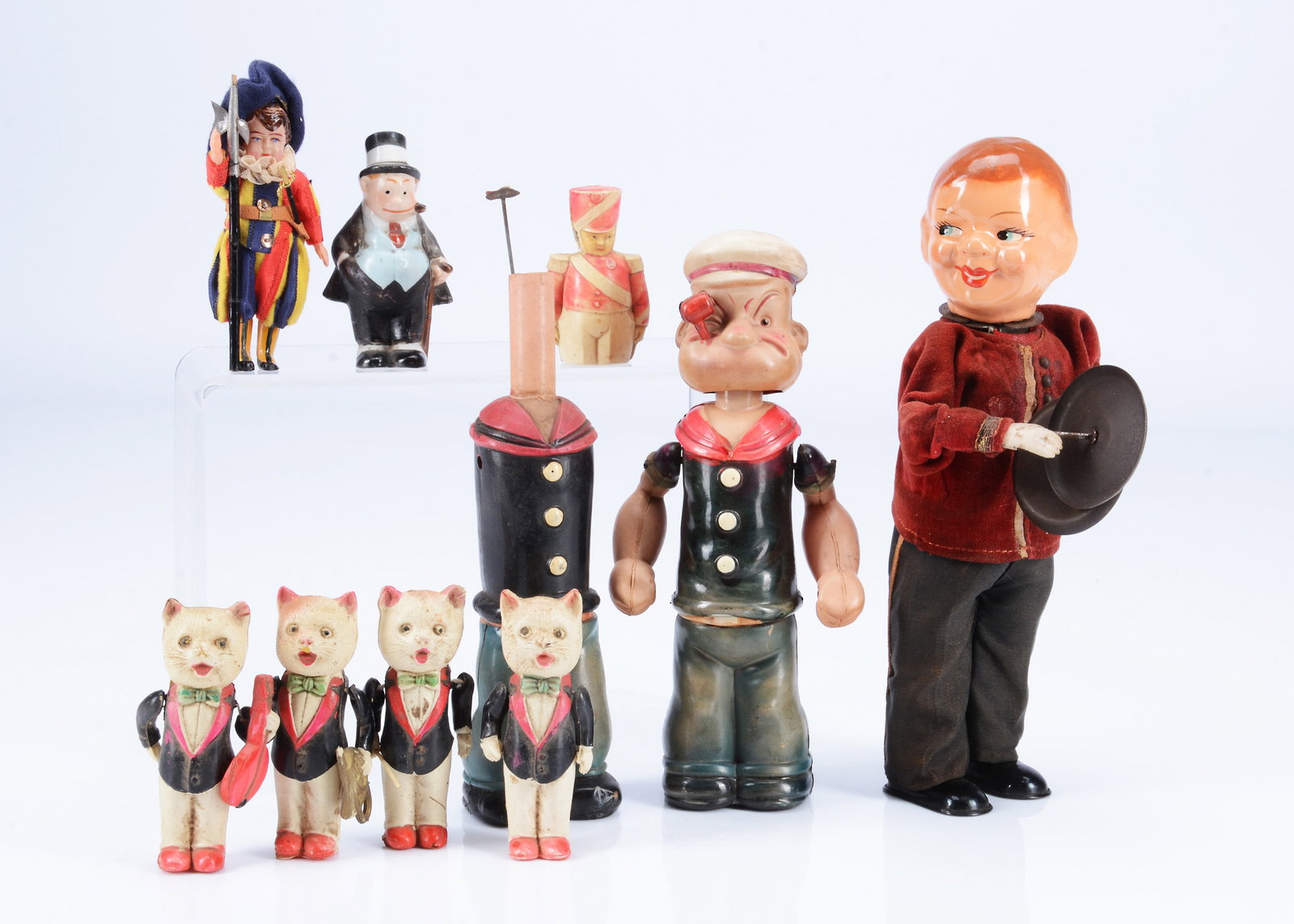 A Japanese celluloid clockwork Popeye the sailor, (1 of 1)
