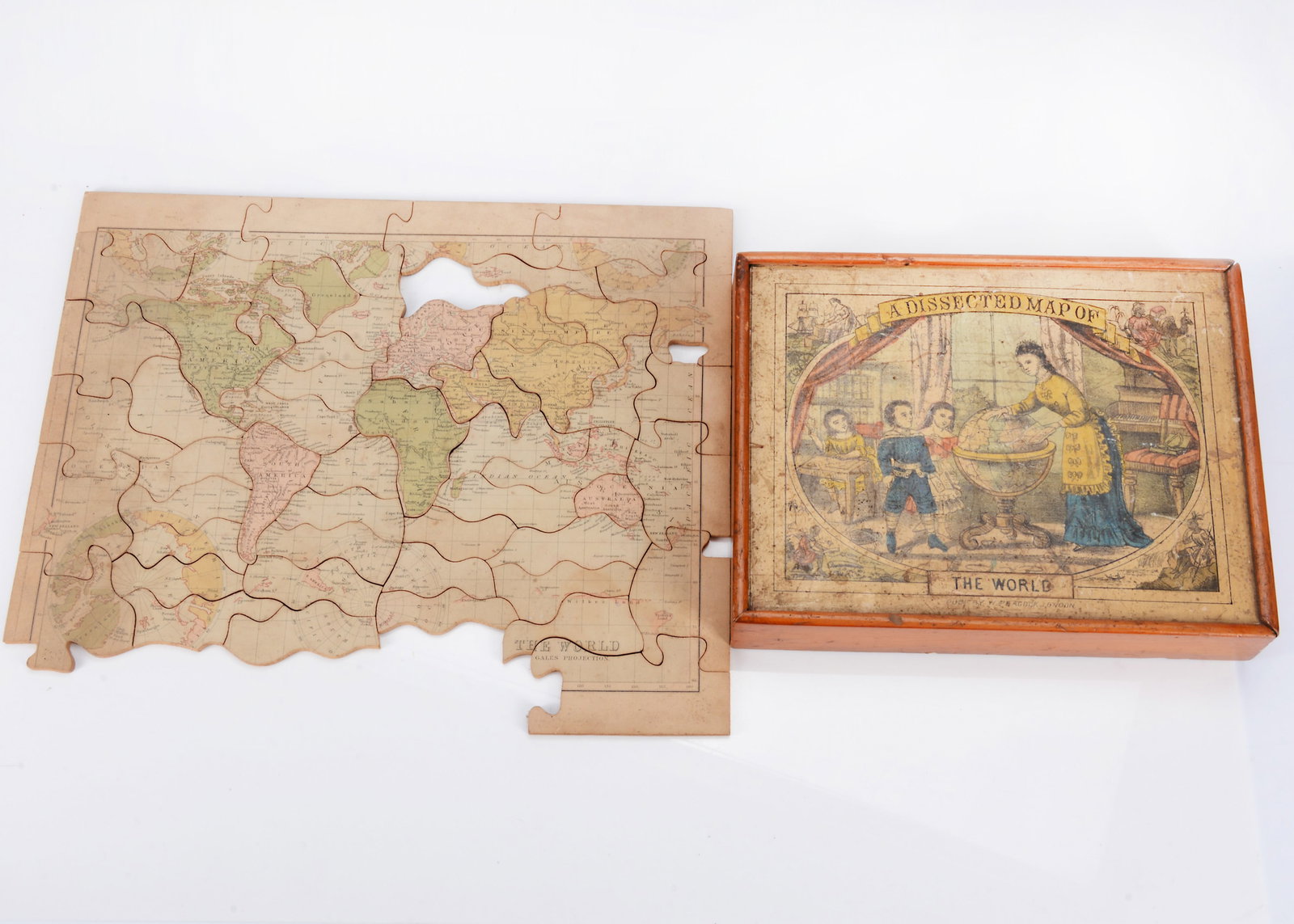 A W. Peacock dissected puzzle ‘The World’, (1 of 1)