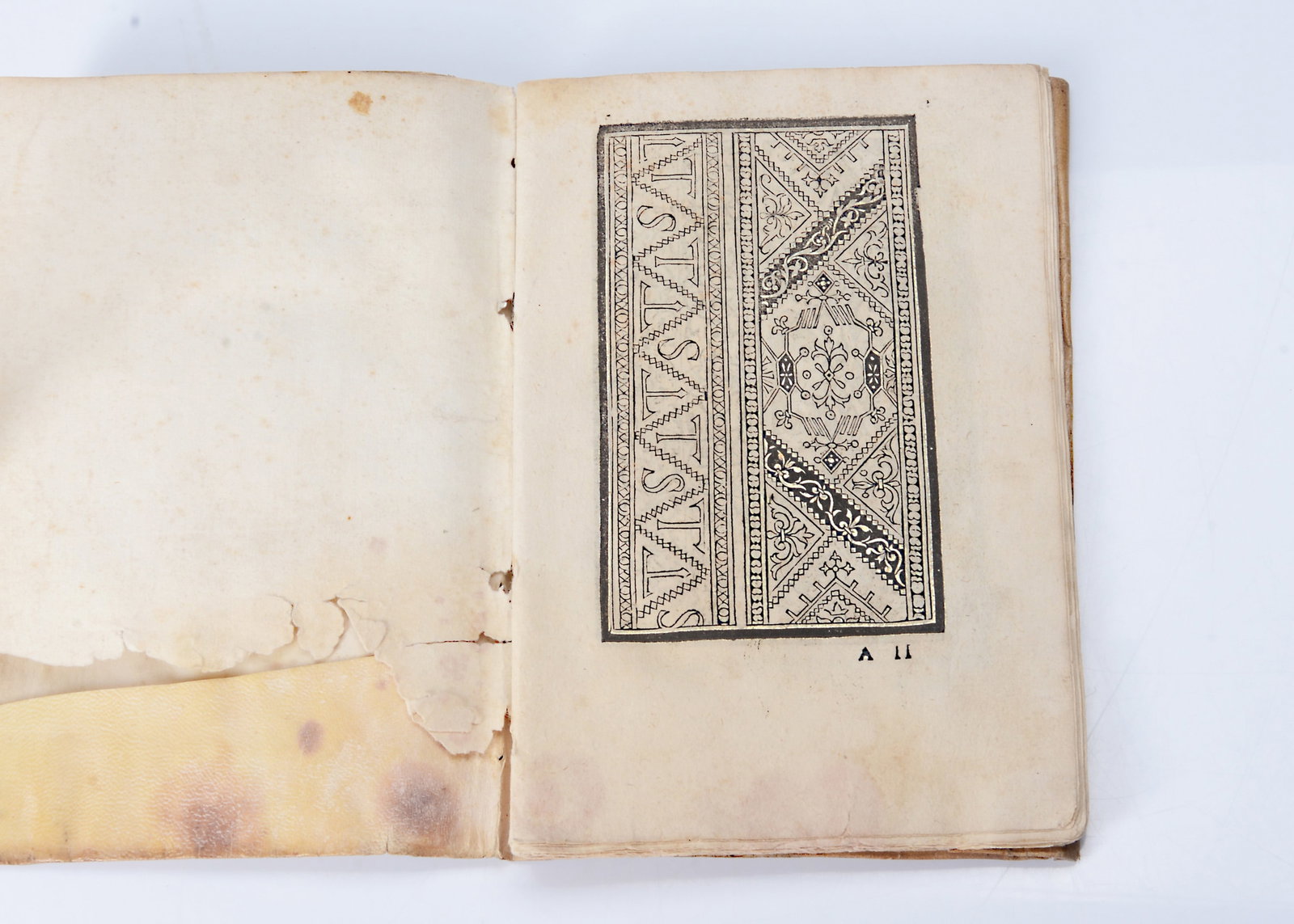 Pages from Il Burato Libro de Recami, circa 1532, (1 of 9)