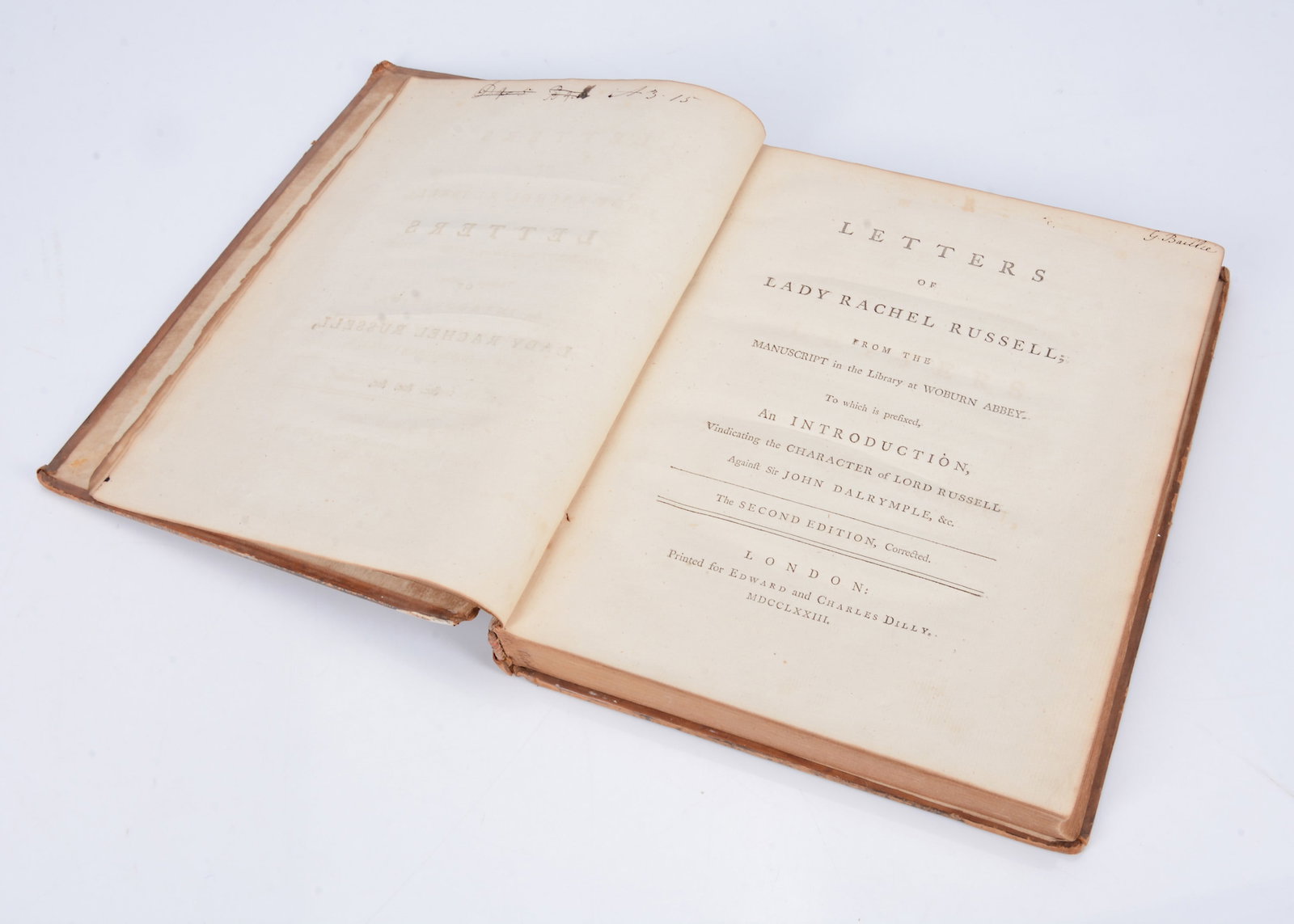 2nd edition of Letters of Lady Rachel Russell, 1773, (1 of 1)