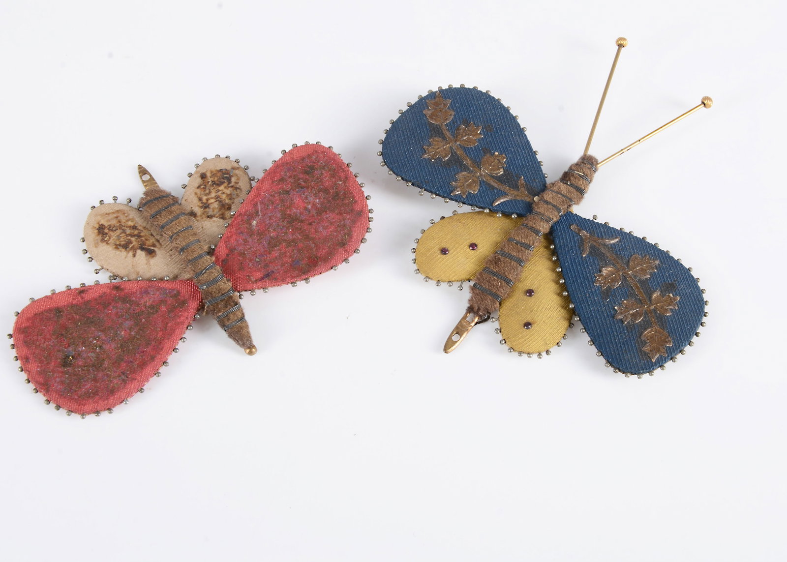 Two 19th century butterfly pin holders, (1 of 1)