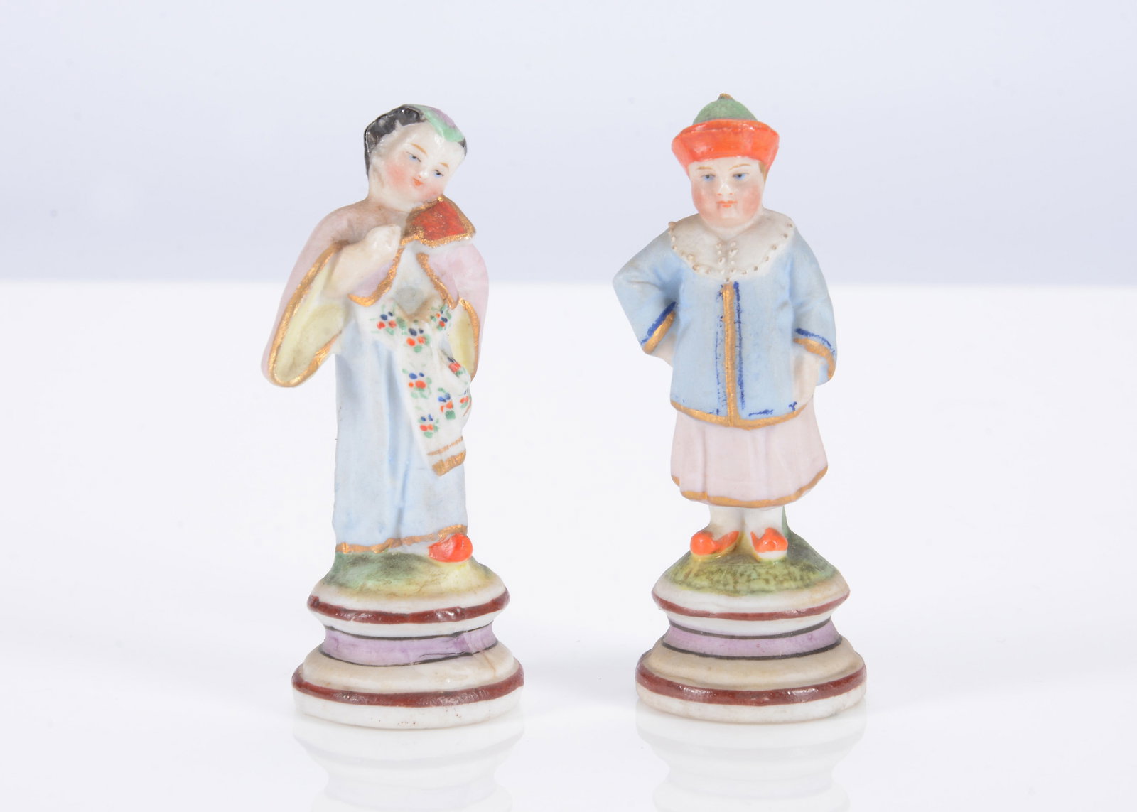 A pair of 19th century German bisque miniature or dolls’ house figures, (1 of 1)