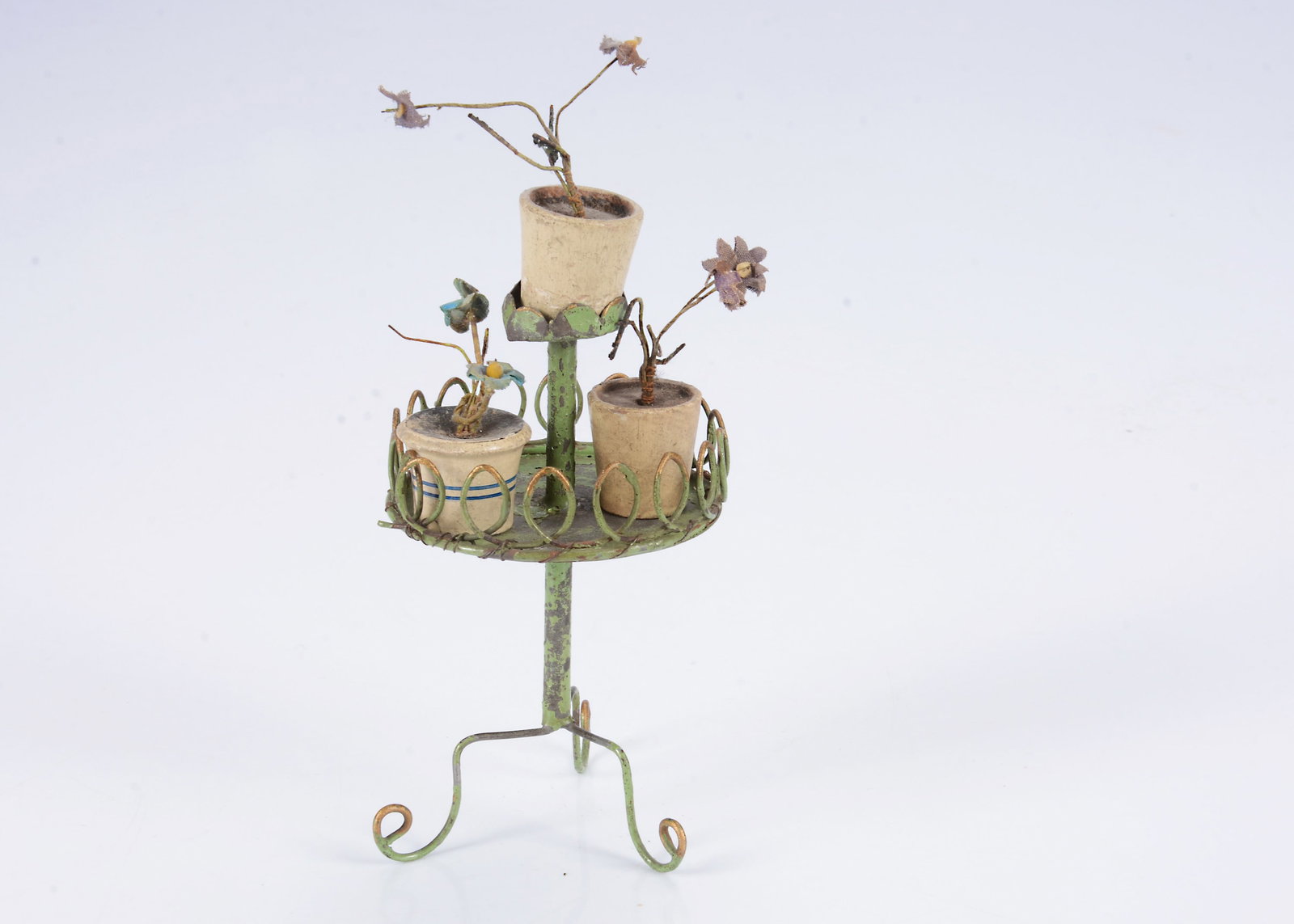A German painted tinplate dolls’ house plant stand, (1 of 1)