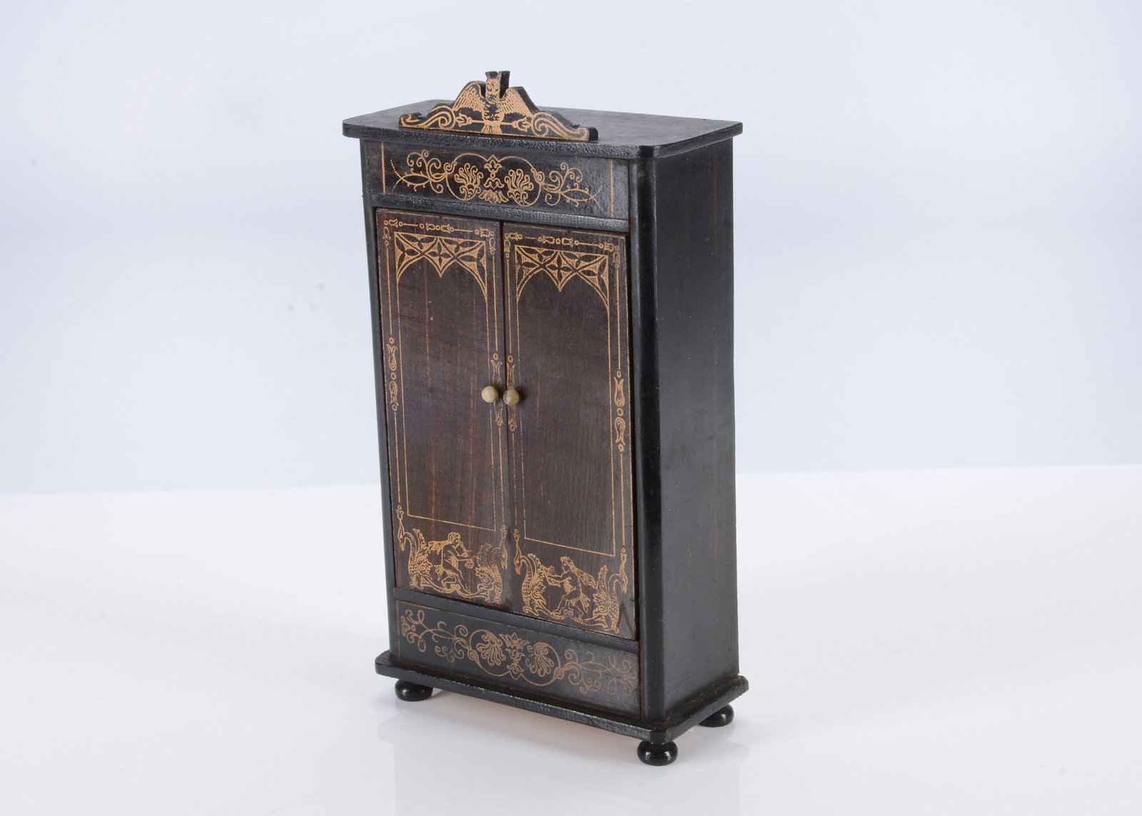 A large 19th century Waltershausen dolls’ house wardrobe, (1 of 2)