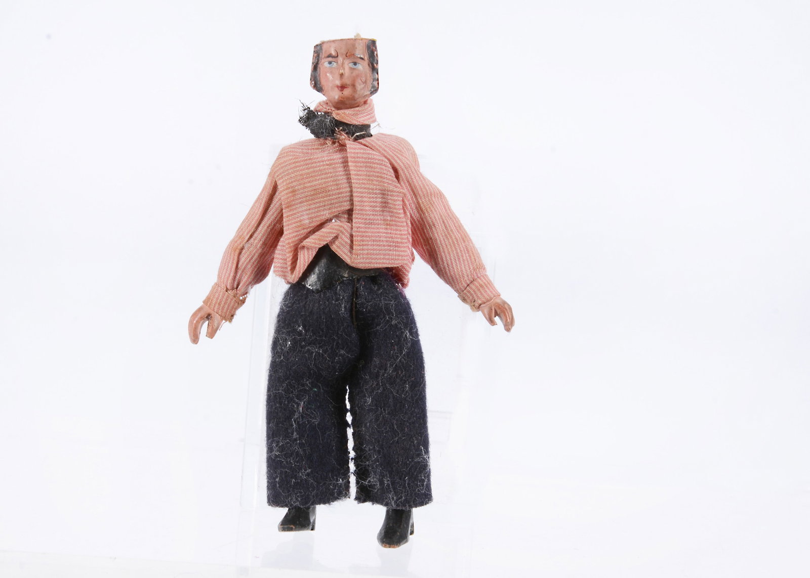 An 19th century composition ‘alien’ head gentleman dolls’ house doll, (1 of 1)
