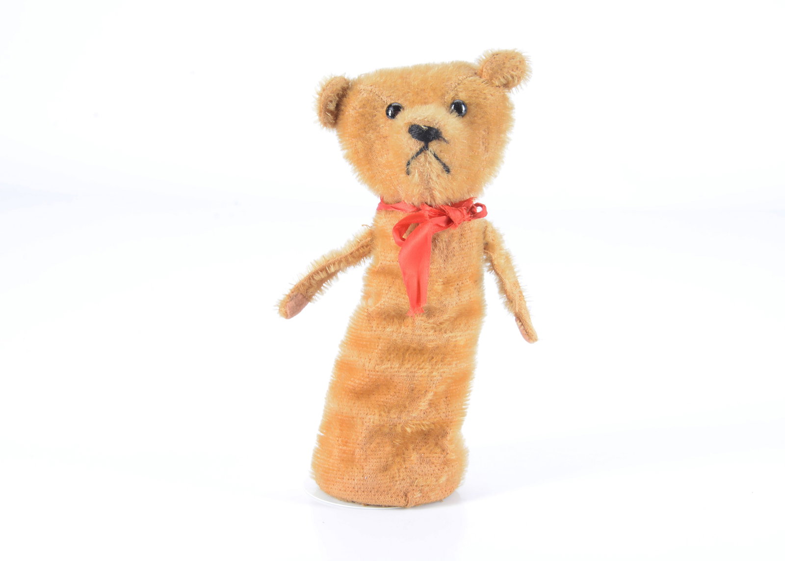 A German sprung squeak teddy bear toy, circa 1920, (1 of 2)