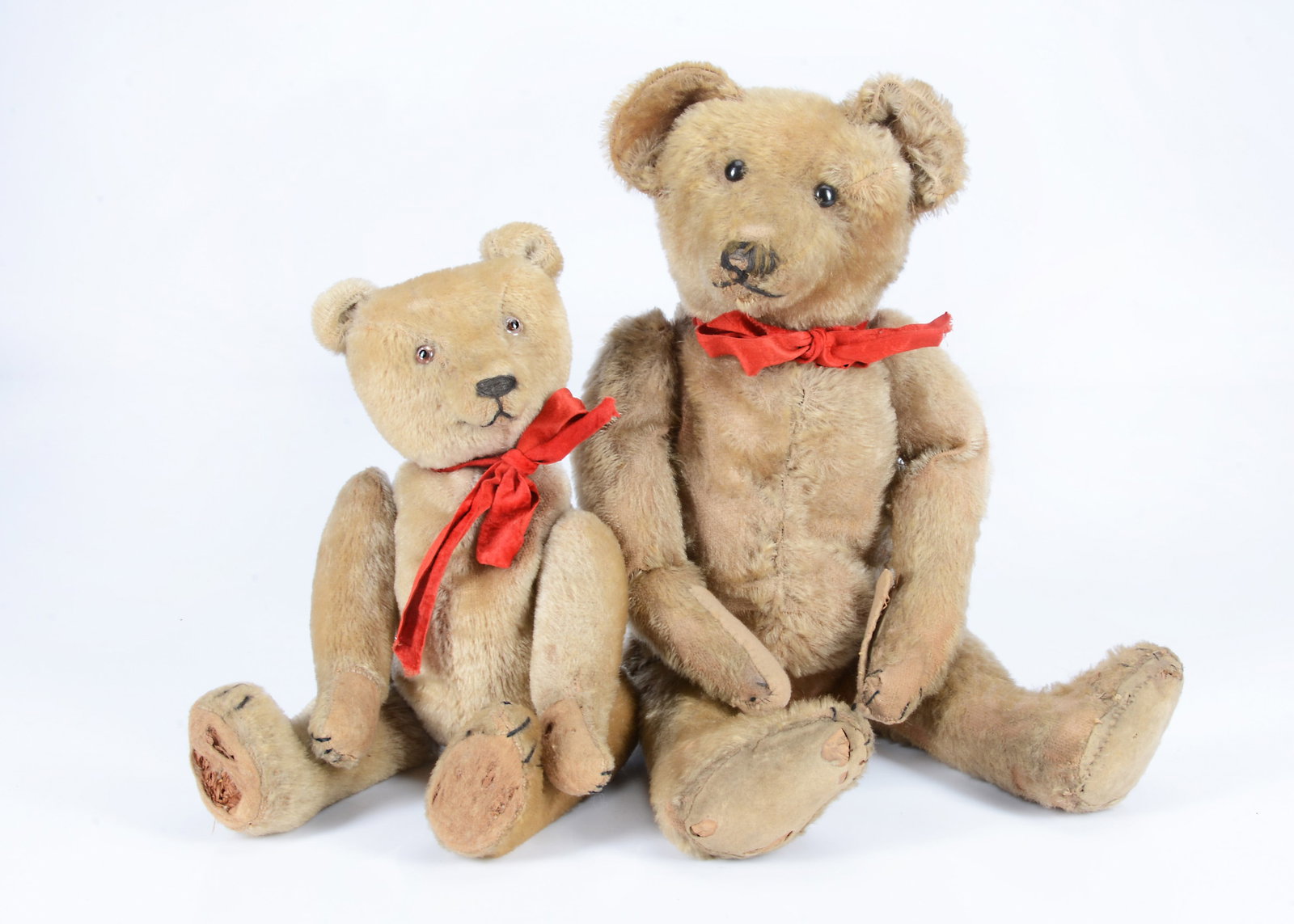 Two early 20th century teddy bears from Buxton, (1 of 1)