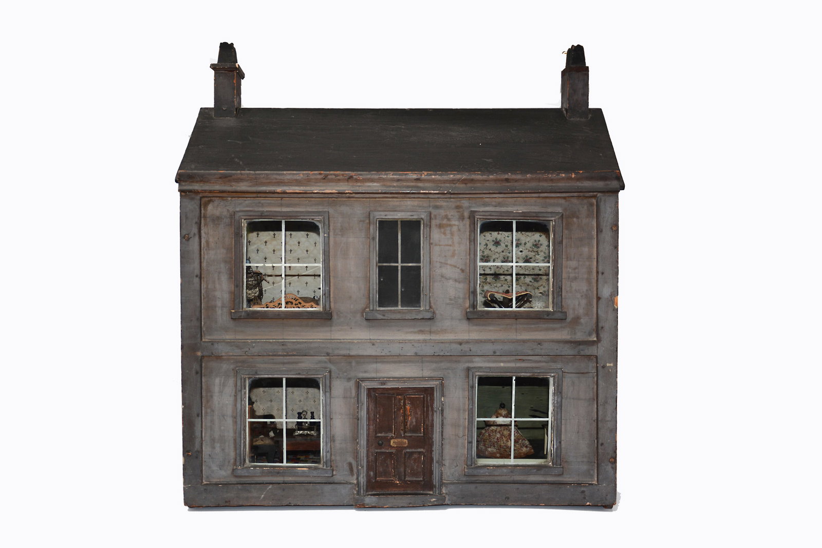 The ‘White’ Dolls’ House, a late 19th century English wooden dolls’ house, (1 of 10)
