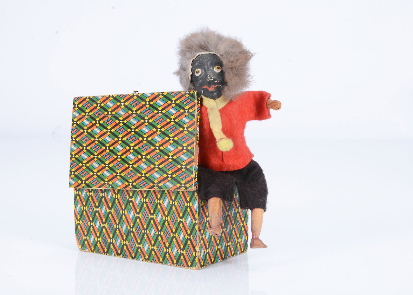 An early 20th century German black man Jack in the box, (1 of 2)