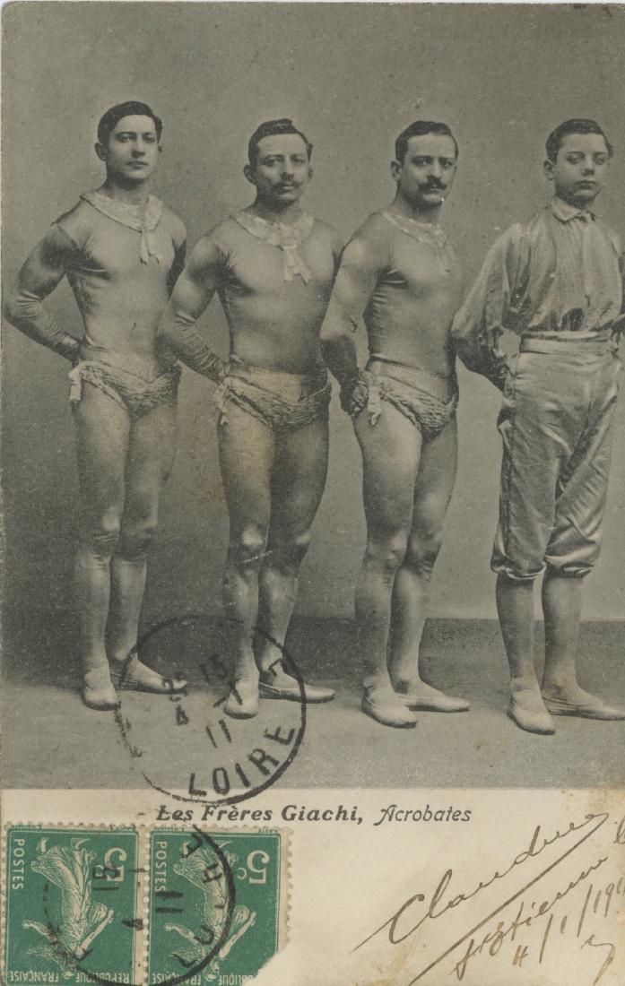 Antique Original PC Circus Acrobats, 1911 (1 of 2)