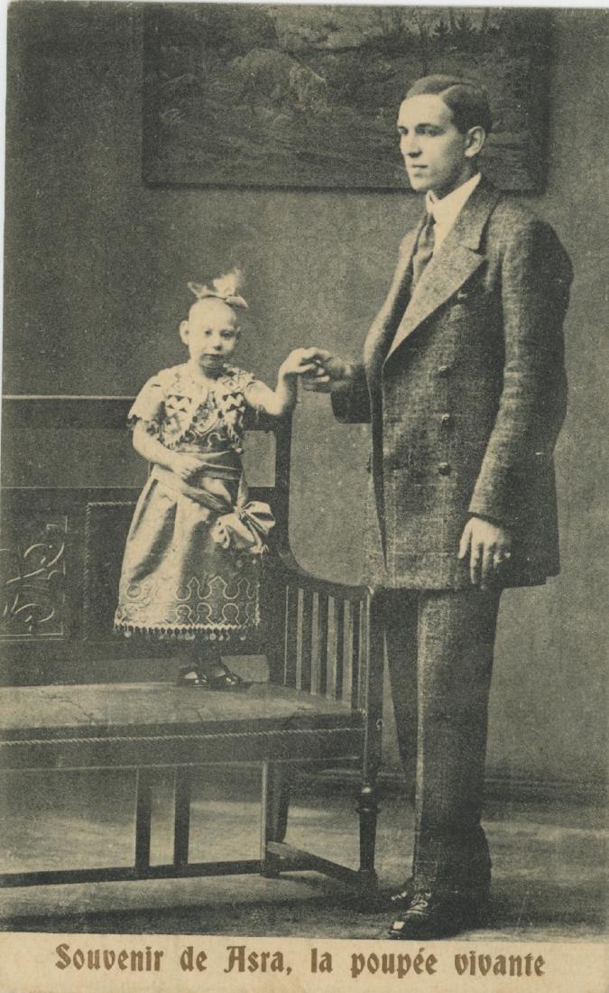 Antique Original  PC Circus Adult Baby, 1900s (1 of 2)