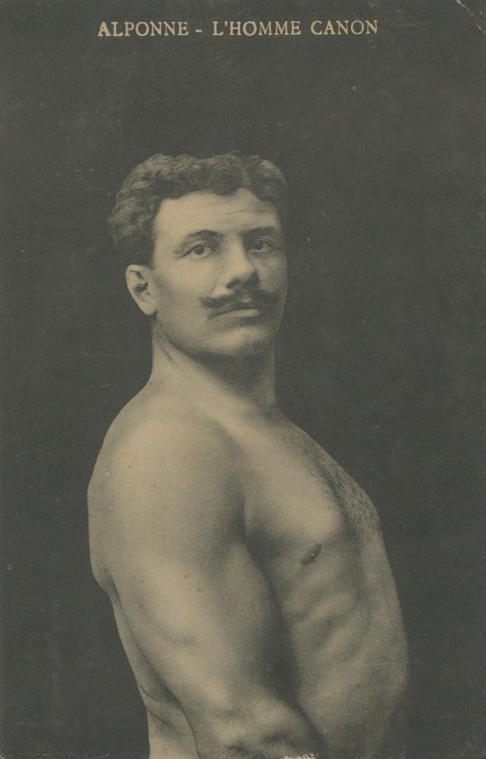 Antique Original PC Circus The Cannon Man, 1900s (1 of 2)