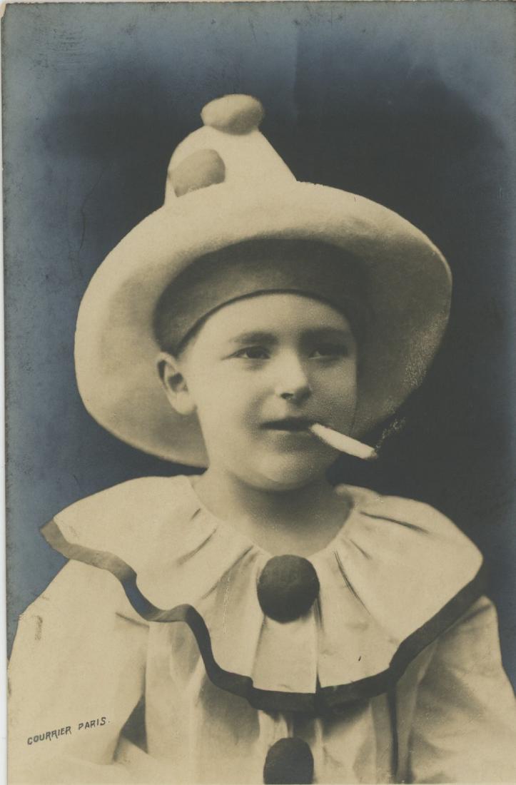 Antique Original  PC Circus Boy Clown 1910 (1 of 2)