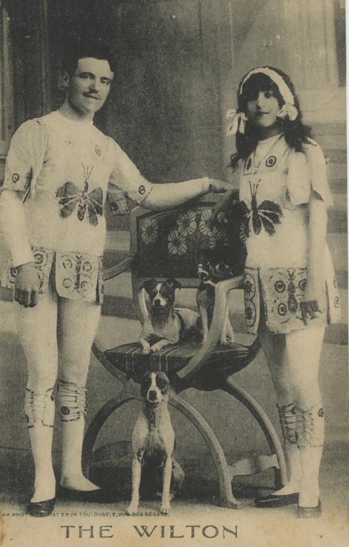 Antique Original PC Circus Dogs Trainer, 1910s (1 of 2)