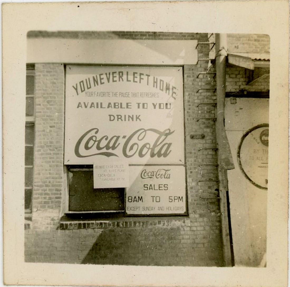 Vintage Rare Photo Coca Cola Military Plant Korea,: Original photo from the epoch. Coca Cola Plant Military during Korea War in 1950s. Dimensions are Approx. 2" x 2".