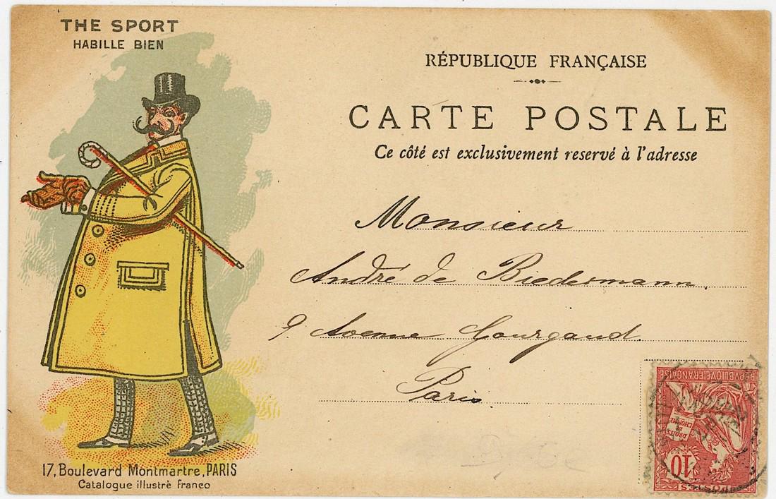 Antique / Vintage Postcard Art Deco Art Nouveau: Dimensions are Approx. 5.5" x 3.5".