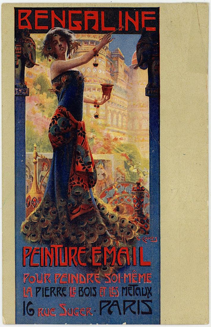 Antique / Vintage Postcard Art Deco Art Nouveau: Dimensions are Approx. 5.5" x 3.5".