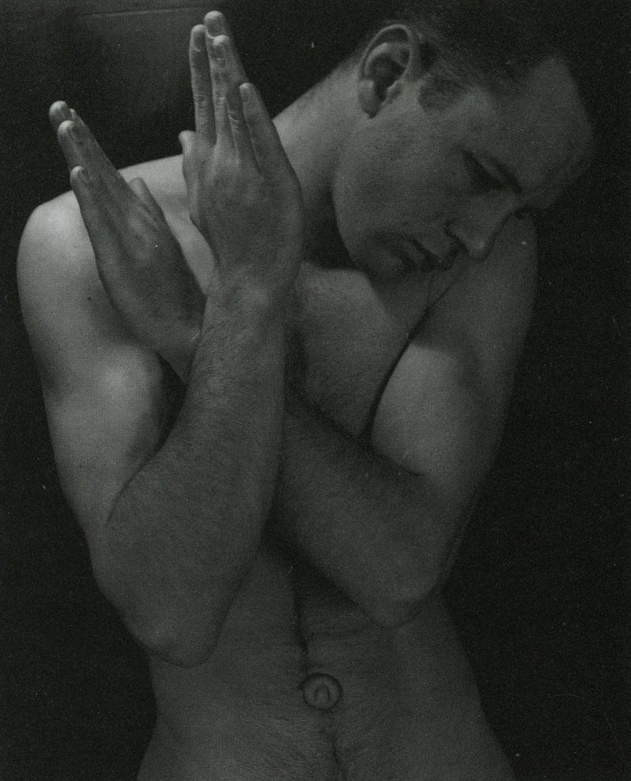 MINOR WHITE ARCHIVE Offset Print Litho, Male Nude,: Double sided offset prints. Paper dimensions Approx.: 11.5" x 8". Rare Reproduction courtesy The Minor White Archive, Princeton University. Copyright @ 1989 by The Trustees of Princeton University. Al