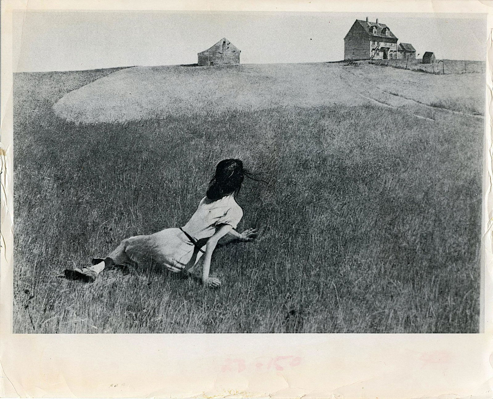 Vintage Photo of Christinas World by Andrew Wyeth: Original photo by Norman Zeislof dated 1968. Paper Dimensions 8.25" x 10".